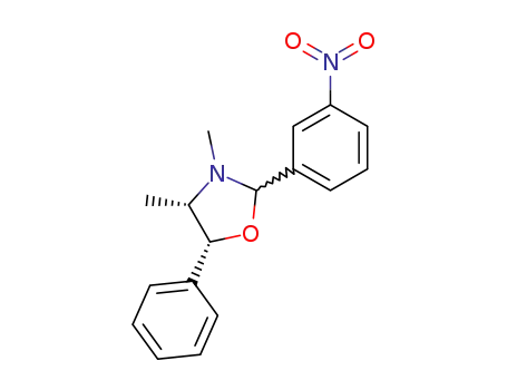 Molecular Structure of 30403-79-3 (Oxazolidine, 3,4-dimethyl-2-(3-nitrophenyl)-5-phenyl-)