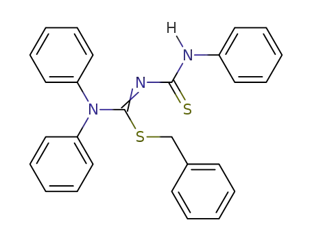 Carbamimidothioic acid, N,N-diphenyl-N'-[(phenylamino)thioxomethyl]-,phenylmethyl ester