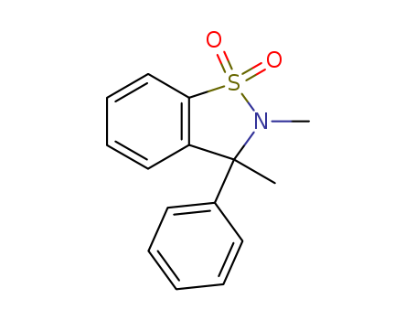 1,2-Benzisothiazole,2,3-dihydro-2,3-dimethyl-3-phenyl-, 1,1-dioxide cas  15448-90-5