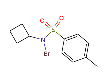 Molecular Structure of 66121-74-2 (Benzenesulfonamide, N-bromo-N-cyclobutyl-4-methyl-)