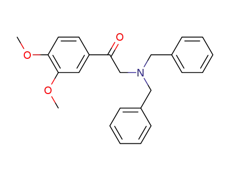 Molecular Structure of 30332-44-6 (Ethanone, 2-[bis(phenylmethyl)amino]-1-(3,4-dimethoxyphenyl)-)