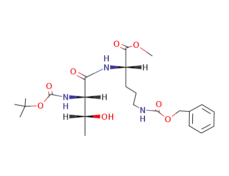 tert.-Butyloxycarbonyl-L-threonyl-N<sup>δ</sup>-benzyloxycarbonyl-L-ornithin-methylester