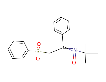 Molecular Structure of 55990-94-8 ((2-benzenesulfonyl-1-phenyl-ethylidene)-<i>tert</i>-butyl-amine oxide)