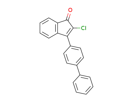 Molecular Structure of 19772-69-1 (2-Chlor-3-<4-biphenylyl>-indenon-(1))