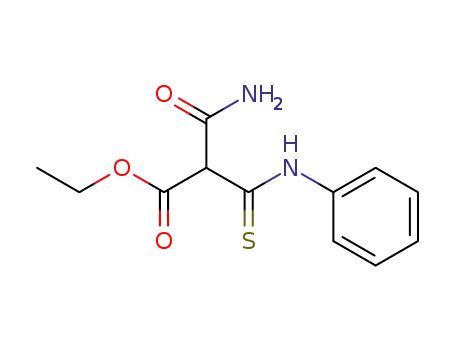 Molecular Structure of 1147-04-2 (2-(phenyl-thiocarbamoyl)-malonamic acid ethyl ester)