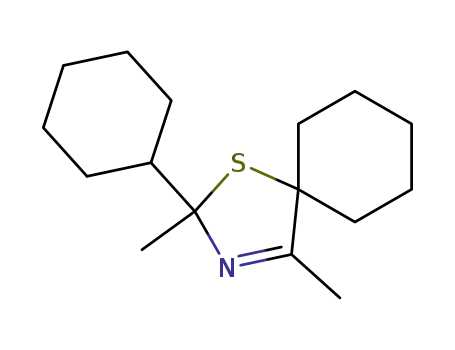 2-cyclohexyl-2,4-dimethyl-1-thia-3-aza-spiro[4.5]dec-3-ene
