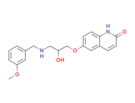 Molecular Structure of 143343-82-2 (6-{2-hydroxy-3-[(3-methoxybenzyl)amino]propoxy}quinolin-2(1H)-one)