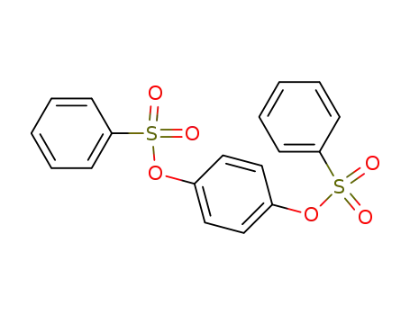Molecular Structure of 3840-05-9 (benzene-1,4-diyl dibenzenesulfonate)