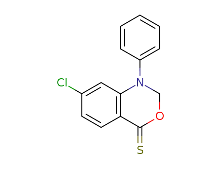 7-chloro-1-phenyl-1,2-dihydro-benzo[<i>d</i>][1,3]oxazine-4-thione
