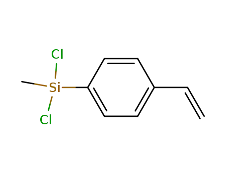 Molecular Structure of 1009-46-7 (Silane, dichloro(4-ethenylphenyl)methyl-)