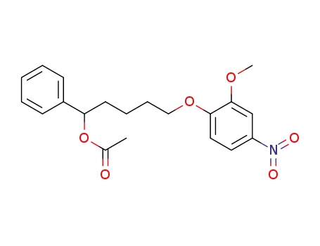 5-<2-Methoxy-4-nitro-phenoxy>-1-phenyl-pentylacetat