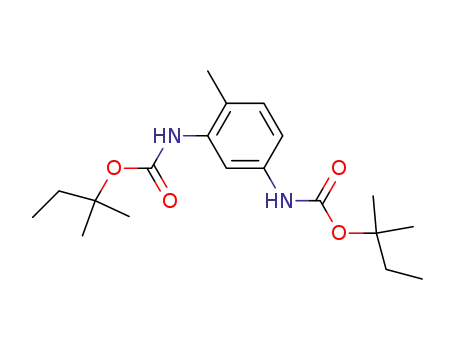 Molecular Structure of 59255-80-0 (bis(2-methylbutan-2-yl) (4-methylbenzene-1,3-diyl)biscarbamate)