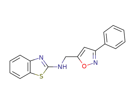 Molecular Structure of 61656-40-4 (N-[(3-phenyl-1,2-oxazol-5-yl)methyl]-1,3-benzothiazol-2-amine)