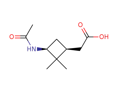 (-)-(1'S,3'S)-2-(3'-acetamido-2',2'-dimethylcyclobutyl)acetic acid