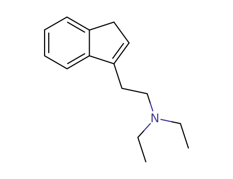 Molecular Structure of 14585-67-2 (N,N-diethyl-2-(1H-inden-3-yl)ethanamine)