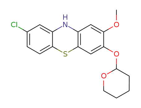 8-chloro-2-methoxy-3-tetrahydropyran-2-yloxy-10<i>H</i>-phenothiazine