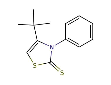 Molecular Structure of 91958-89-3 (4-<i>tert</i>-butyl-3-phenyl-3<i>H</i>-thiazole-2-thione)