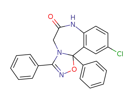 10-chloro-3,11b-diphenyl-7,11b-dihydro-benzo[<i>f</i>][1,2,4]oxadiazolo[4,5-<i>d</i>][1,4]diazepin-6-one