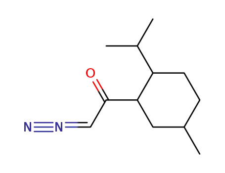 DL-Diazomethyl-menthyl-<sup>(3)</sup>-keton