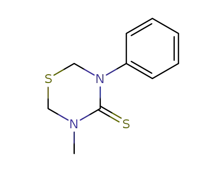 Molecular Structure of 36744-07-7 (3-methyl-5-phenyl-[1,3,5]thiadiazinane-4-thione)