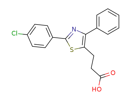 3-[2-(4-chloro-phenyl)-4-phenyl-thiazol-5-yl]-propionic acid