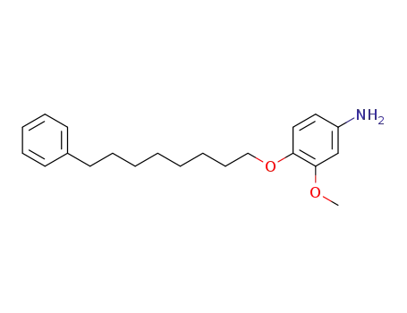 Molecular Structure of 15382-78-2 (3-methoxy-4-(8-phenyloctoxy)aniline)