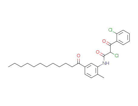 Molecular Structure of 50670-92-3 (α-Chlor-α-(2-chlorbenzoyl)-5-lauroyl-2-methylacetanilid)