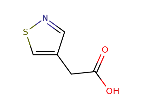 Molecular Structure of 10271-93-9 (4-Isothiazoleacetic acid)