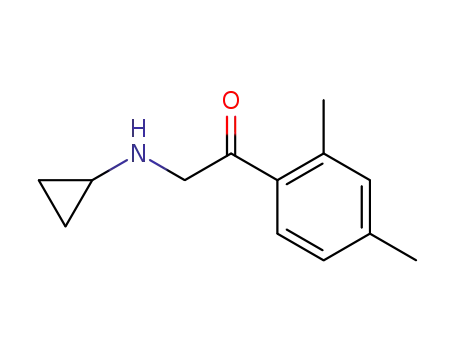 Acetophenone, 2-(cyclopropylamino)-2,4-dimethyl- (8CI)