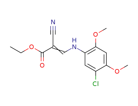 <(5-Chlor-2,4-dimethoxy-anilino)-methylen>-cyanessigsaeureaethylester