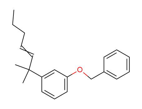 1-Benzyloxy-3-(1,1-dimethyl-2-hexenyl)-benzol