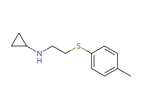 Molecular Structure of 802834-93-1 (Cyclopropylamine, N-[2-(p-tolylthio)ethyl]- (8CI))