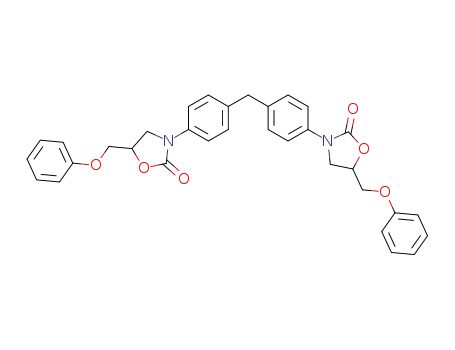 Molecular Structure of 3906-42-1 (2-Oxazolidinone,
3,3'-(methylenedi-4,1-phenylene)bis[5-(phenoxymethyl)-)