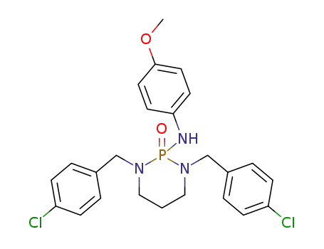 1,3-bis(4-chlorobenzyl)-N-(4-methoxyphenyl)-1,3,2-diazaphosphinan-2-amine 2-oxide