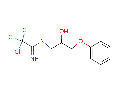2,2,2-Trichloro-N-(2-hydroxy-3-phenoxy-propyl)-acetamidine