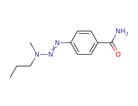 Molecular Structure of 89529-99-7 (Benzamide, 4-(3-methyl-3-propyl-1-triazenyl)-)
