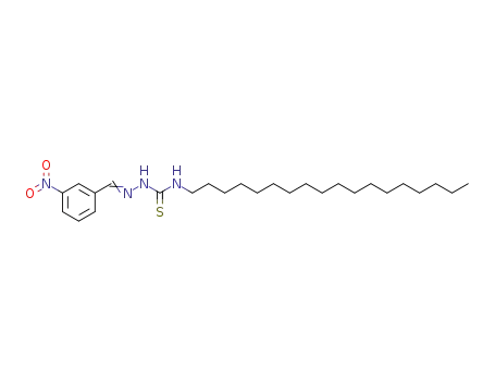 Molecular Structure of 6299-31-6 (1-[(3-nitrophenyl)methylideneamino]-3-octadecyl-thiourea)