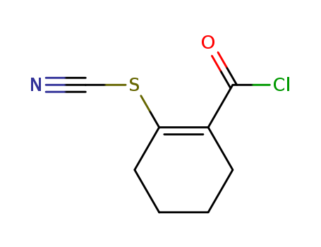 Thiocyanic acid, 2-(chlorocarbonyl)-1-cyclohexen-1-yl ester (9CI)