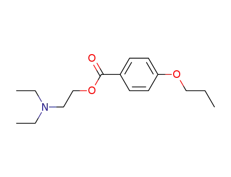 Molecular Structure of 15788-85-9 (2-(diethylamino)ethyl 4-propoxybenzoate)