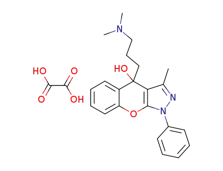 4-(3-dimethylamino-propyl)-3-methyl-1-phenyl-1,4-dihydro-chromeno[2,3-<i>c</i>]pyrazol-4-ol; oxalate (1:1)