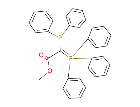 Molecular Structure of 13411-67-1 ((Diphenylphoshino-methoxycarbonyl-methylen)-triphenyl-phosphoran)