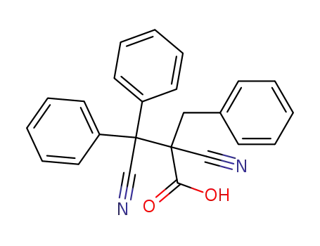 (+/-)-2-Benzyl-2,3-dicyan-3,3-diphenyl-propionsaeure