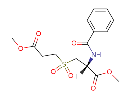 N-Benzoyl-S-(2-methoxycarbonyl-ethyl)-L-cystein-S,S-dioxid-methylester