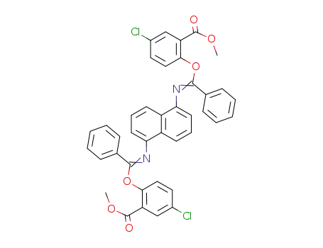 N,N'-<1,5-Naphthylen>-bis-benzimidsaeure-bis<4-chlor-2-methoxycarbonyl-phenylester>