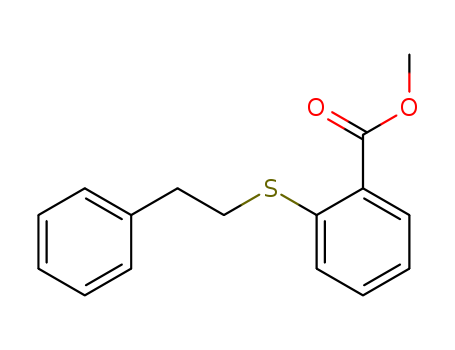 Benzoic acid, 2-[(2-phenylethyl)thio]-, methyl ester