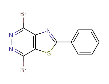 4,7-dibromo-2-phenyl-thiazolo[4,5-<i>d</i>]pyridazine