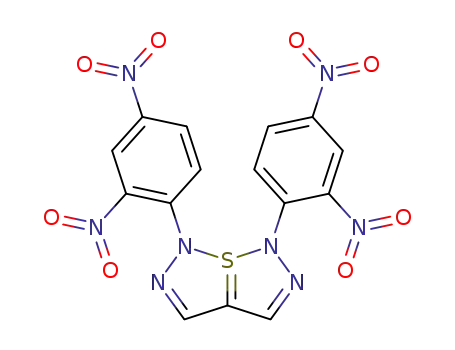 1,6-bis-(2,4-dinitro-phenyl)-1,6-dihydro-7λ<sup>4</sup>-[1,2,3]thiadiazolo[5,1-<i>e</i>][1,2,3]thiadiazole