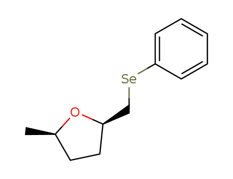 Molecular Structure of 113423-56-6 (Furan, tetrahydro-2-methyl-5-[(phenylseleno)methyl]-, cis-)