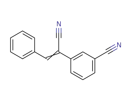 Molecular Structure of 19051-32-2 (Benzeneacetonitrile, 3-cyano-a-(phenylmethylene)-)
