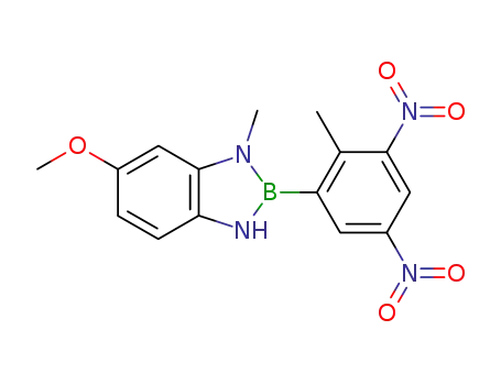 6-methoxy-1-methyl-2-(2-methyl-3,5-dinitro-phenyl)-2,3-dihydro-1<i>H</i>-benzo[1,3,2]diazaborole